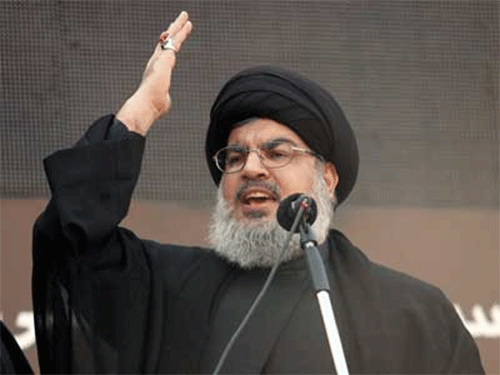 El secretario general de Hezbolá, Sayyed Hassan Nasrolá